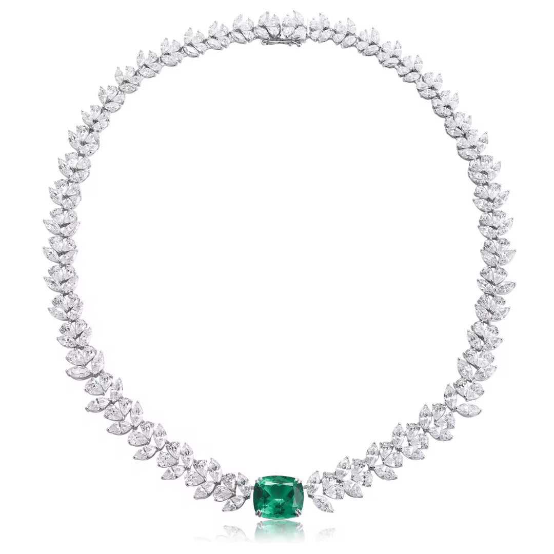عقد - Mozo Emerald Leaf