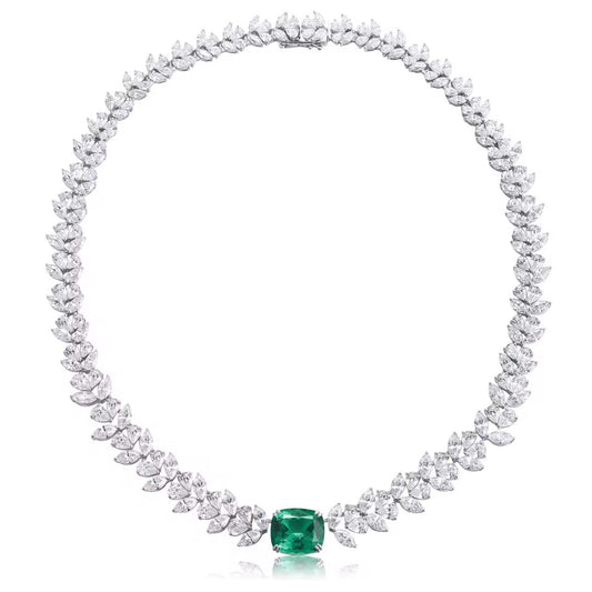 عقد - Mozo Emerald Leaf